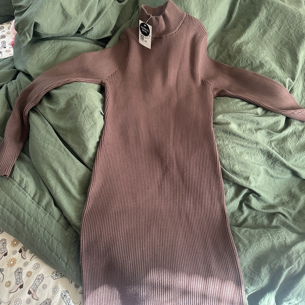 Ribbed Sweater Dress